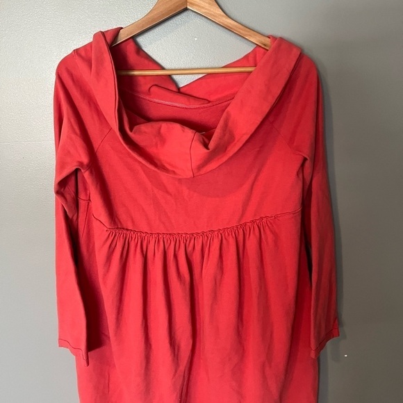 NWT Anthropologie Saturday Sunday Coral Off Shoulder Mini Dress - Picture 6 of 11